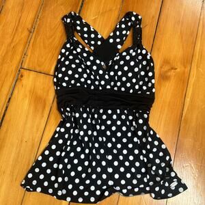 Black and white polka dot